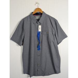 Avalanche Gray Casual Button Down Shirt